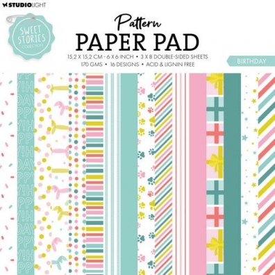 Studio Light Pattern paper pad Birthday Sweet Stories nr 180