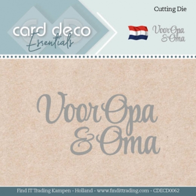 Card Deco Essentials - Cutting Die - voor Opa & Oma