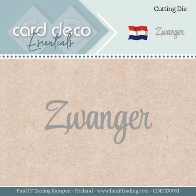 Card Deco Essentials - Cutting Die - Zwanger