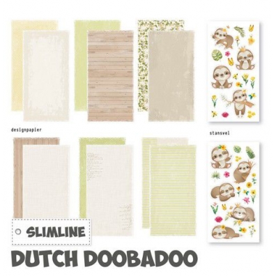 Dutch Doobadoo Slimline paper Kit luiaard