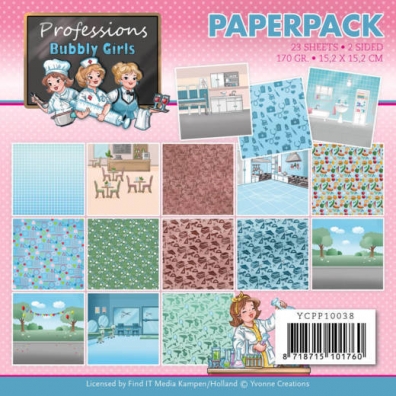 Paperpack - Yvonne Creations - Professions Bubbly Girls