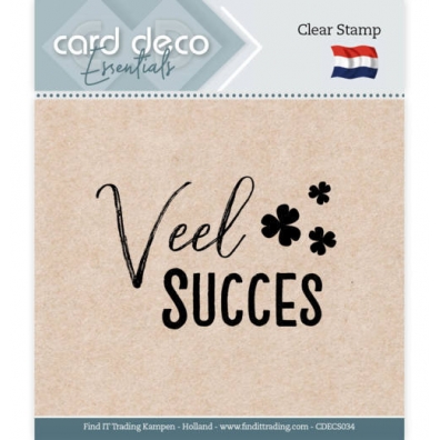Card Deco Essentials Stamp - Veel succes
