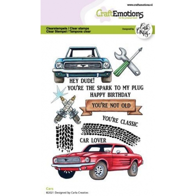 CraftEmotions clear stamps A6 - Cars
