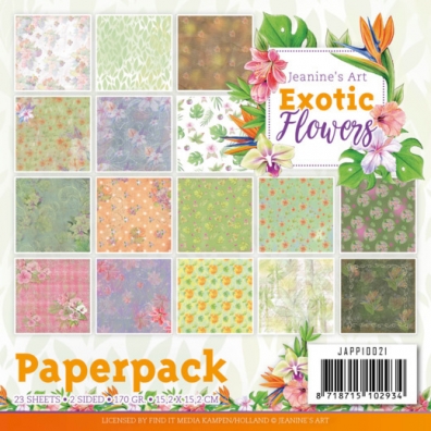 Exotic Flowers - Jeanine's Art - paperpack