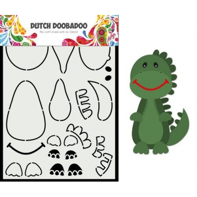 Dutch Doobadoo Card Art Build up Dino