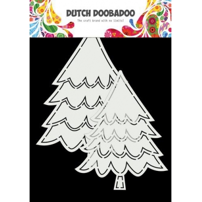 Dutch Doobadoo Card Art Kerstbomen 2 set A5