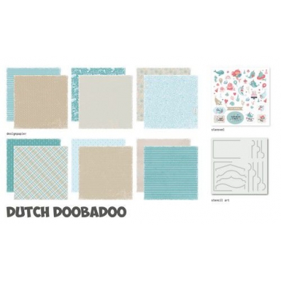 Dutch Doobadoo Crafty Kit XL Sea Party 30,5x30,5cm