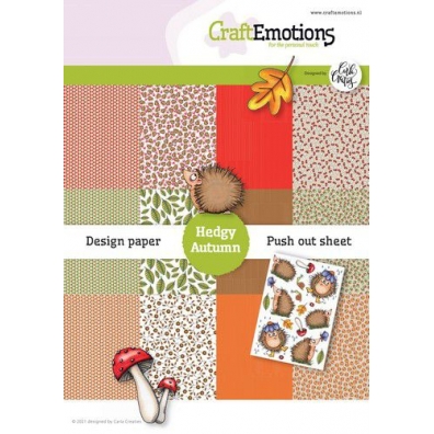 CraftEmotions Design Hedge Autumn 12 vel + push Out vel - A5