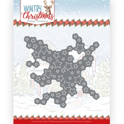 Wintry Christmas - Yvonne Creations - die - Cut `Out Stars