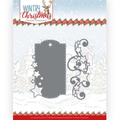 Wintry Christmas - Yvonne Creations - die - Stars and Swirls