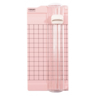 Vaessen Creative - Mini papiersnijder 6,5x15,3cm roze