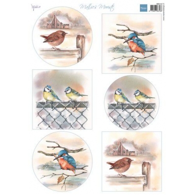 Marianne Design Decoupage Mattie's Mooiste - Vogels in de winter