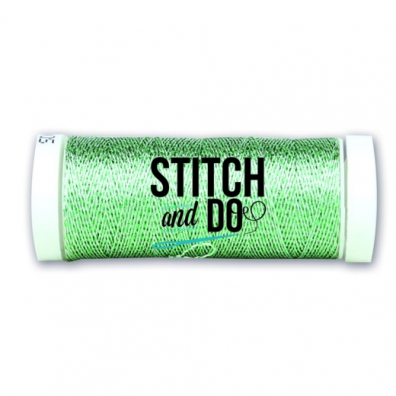 Stitch and Do Sparkles Embroidery Tread - Silver - green