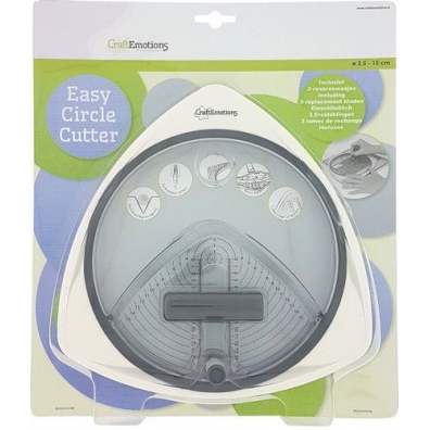 CraftEmotions Easy circle Cutter - cirkelsnijder 2,5-15cm