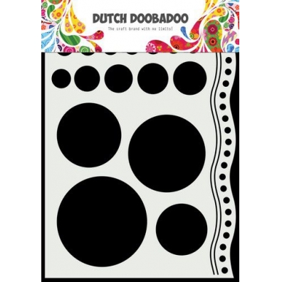 Dutch Doobadoo  Mask Art A5 Doodle cirkels en rand