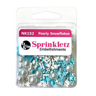 Sprinkletz Embellishments - Pearly Snowflakes