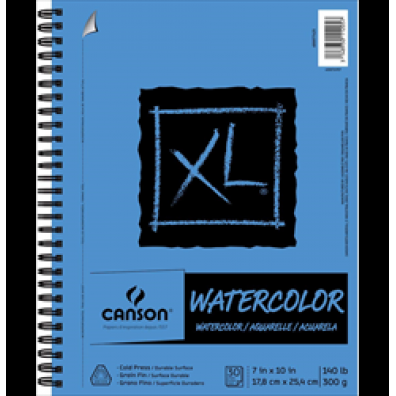 Canson XL  - watercolor 30 stuks - 17,8x25,4cm