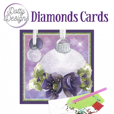 Dotty Design - Diamonds Cards - Christmas Bauble in purple