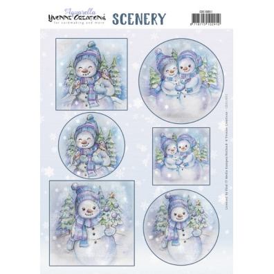 Scenery - Yvonne Creations - Snowmen