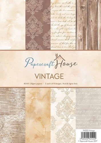 Wild Rose Studio's A4 Paper Pack Stripes and Vintage