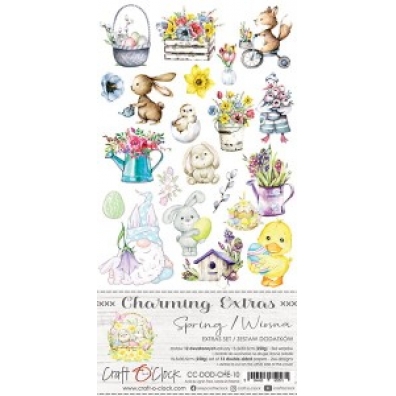 Craft O Clock - Charming Extras Spring - 15x30,5cm