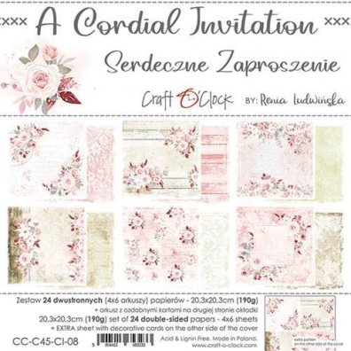Craft O'CLock - A Cordial Invitation - 20,3x20,3cm