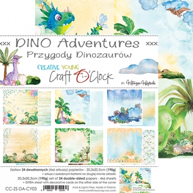 Craft O'CLock - Dino Adventures - 20,3x20,3cm