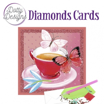 Dotty Design - Diamonds Cards - Tea with Butterflies