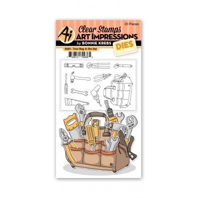 Art Impressions - Clear stamp & Dies - 5503 - Tool Bag & Die Set