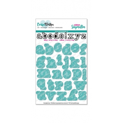 CarlijnDesign  - Snijmallen Alfabet typemachine klein