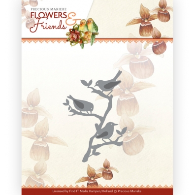 Snijmal - Precious Marieke - Flowers & Friends -  Birds on a Branch