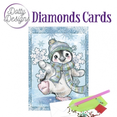 Dotty Design - Diamonds Cards - Penguin