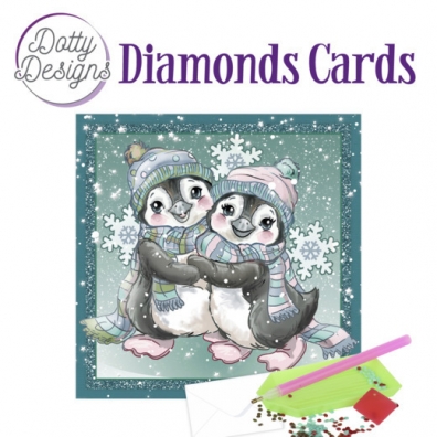 Dotty Design - Diamonds Cards - Penguins in the snow