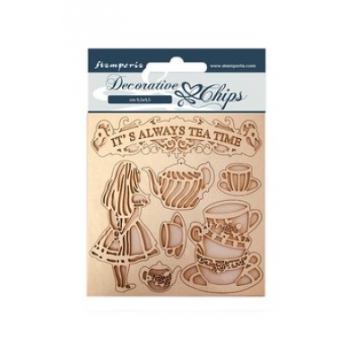 Stamperia Decoratieve chips Alice