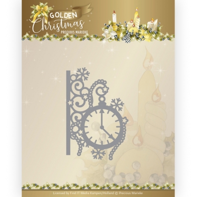 Golden Christmas - Precious Marieke - Traditional Clock