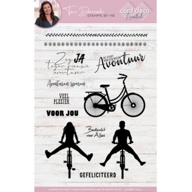 Card Deco  Essentials - Clearstamp -Bicycles