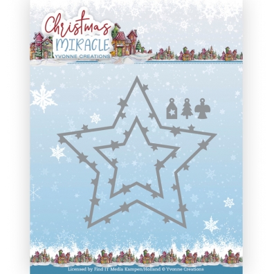 Yvonne Creations - Christmas Miracle - Die - Star Decorations