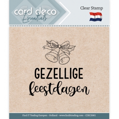 Card Deco - Clear Stamp - Gezellige Feestdagen