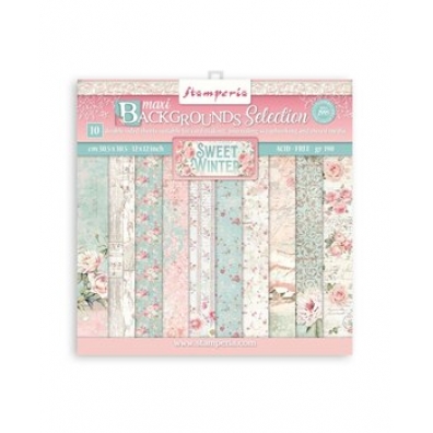 Stamperia - Sweet Winter - Backgrounds - 20,3x20,3cm