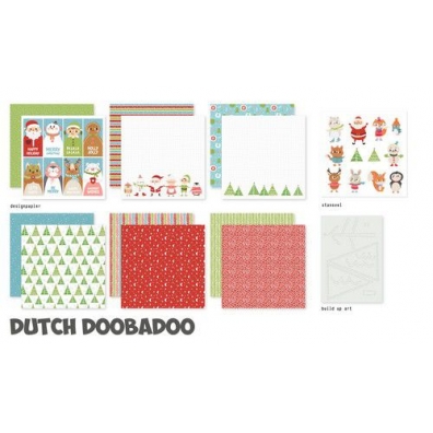 Dutch Doobadoo Crafty Kit Winterfeestje  20x20cm