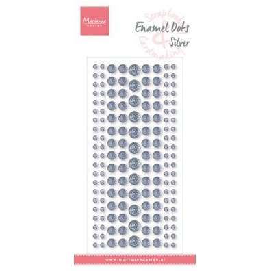 Marianne Design Decoration Enamal dots - Glitter Zilver