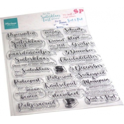 Marianne Design Clear Stamps Sinterklaasliedjes enzo