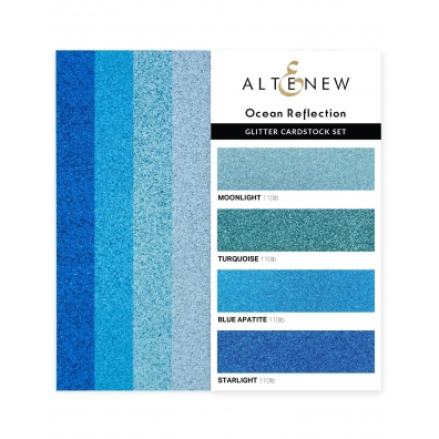 Altenew - Ocean Reflection - Glitter Carstock Set