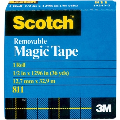 Scotch - Removable Magic Tape - 12,7mmx32.9m