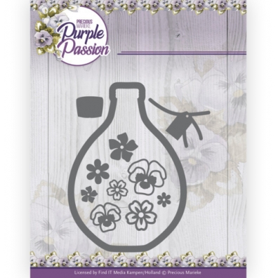 Precious Marieke - Purple Passion - Snijmal -  Vase with Pansies