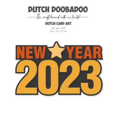 Dutch Doobadoo Cart Art New Year 2023 A5
