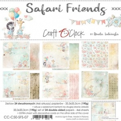Craft O CLock - Safari Friends - 20,3x20,3 cm