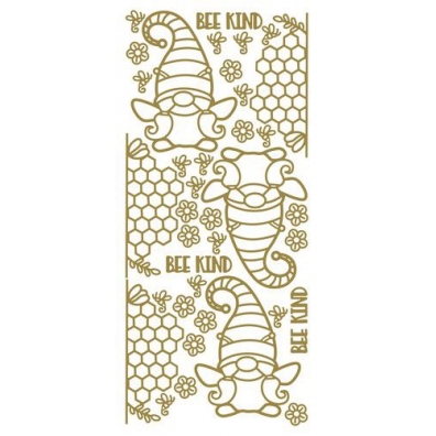 JEJE Peel - off stickers Bee kind - Goud