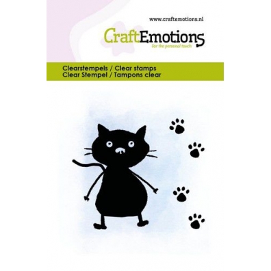 CraftEmotions - Clearstamps 6x7cm - Kitty & paws