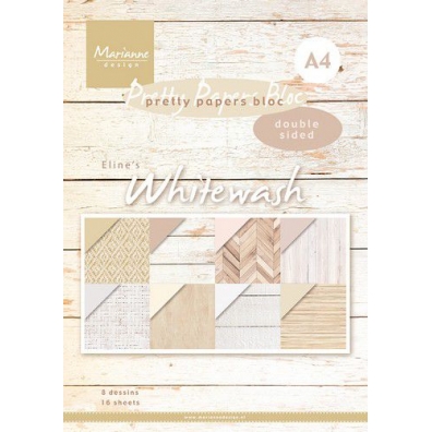 Marianne Design Paper Pad Eline's Whitewash